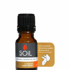 Organic Ginger Essential Oil (Zingiber Officinale) 10ml
