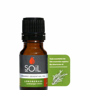 Organic Lemongrass Essential Oil (Cymbopogon Citratus) 10ml