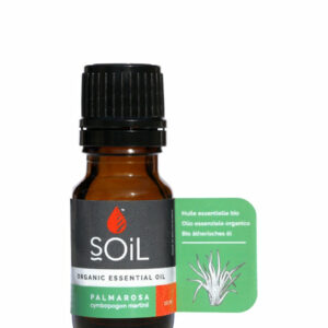 Organic Palmarosa Essential Oil (Cymbopogon Martini) 10ml